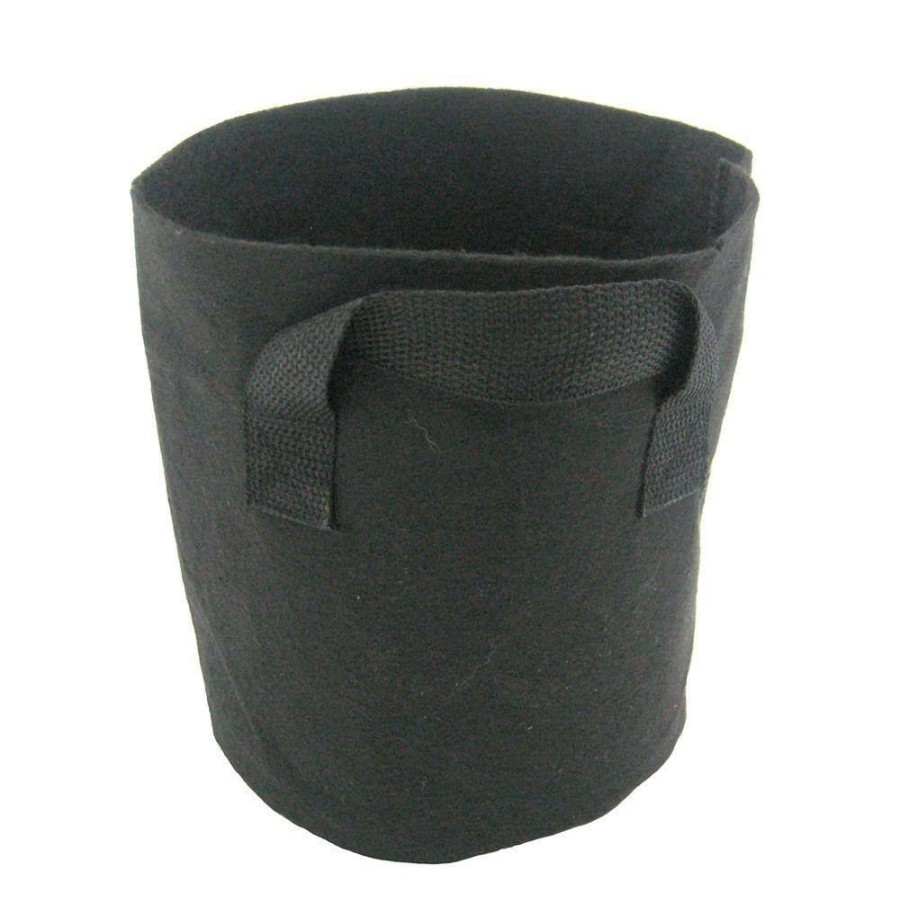 * Viagrow 1 Gal. Breathable Fabric Root Aeration Polypropylene Pot With Handles (10-Pack)