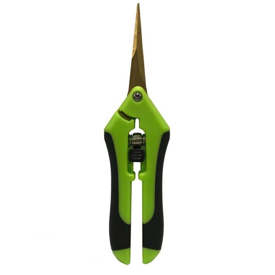 * Viagrow 2 In. Micro Tip Straight Blade Non-Slip Comfort Grip Pruning Shears