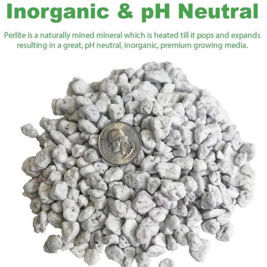 * Viagrow 8 Cu. Ft./238 Qt./226 L/59.8 Gal./25.8 Kg Perlite Coarse And Chunky Grade (2-Pack)