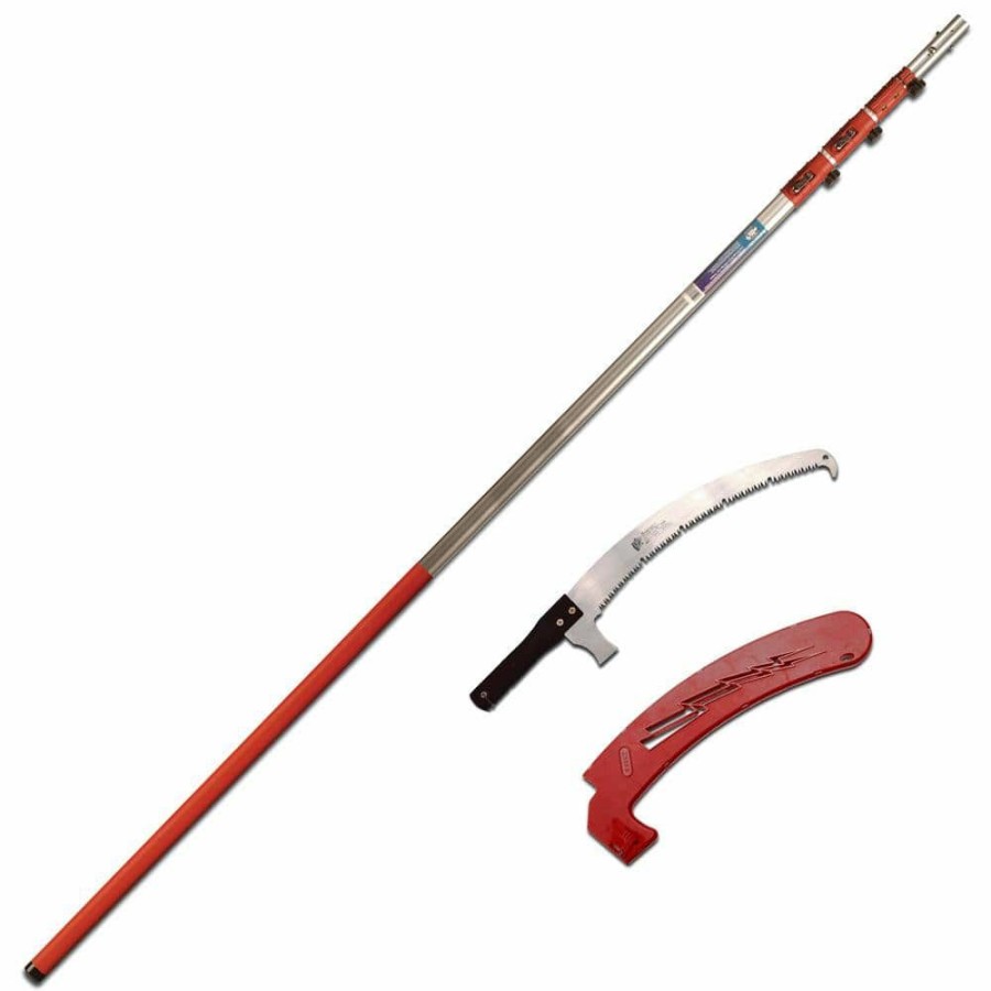 * Barnel Usa 17 In. Curved Fine-Tooth Blade With 7-1/4 Ft. To 23 Ft. Telescoping Pole Saw