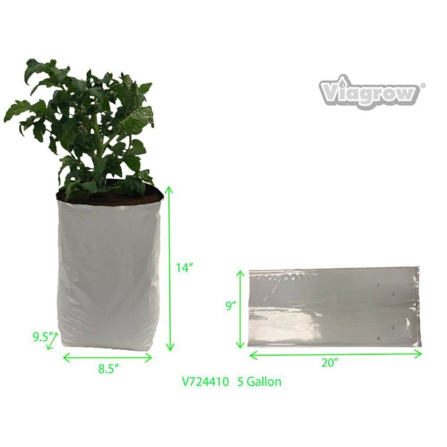 * Viagrow 5 Gal. Plastic Nursery Grow Bags (25-Pack)