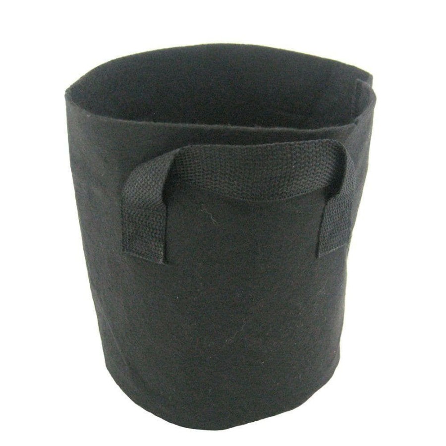 * Viagrow 2 Gal. Breathable Fabric Root Aeration Polypropylene Pot With Handles (10-Pack)