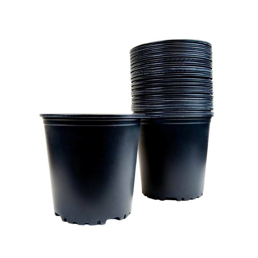 * Viagrow 1 Gal. Plus Plastic Nursery Pots 1.5 Gal./5.68 L/346 Cu. In. (20-Pack)