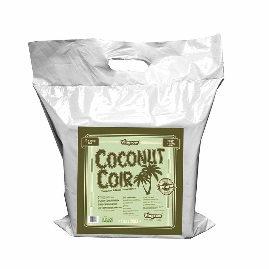 * Viagrow 11 Lbs. (5 Kg) Coconut Coir Block, 100% Organic Coco Coir