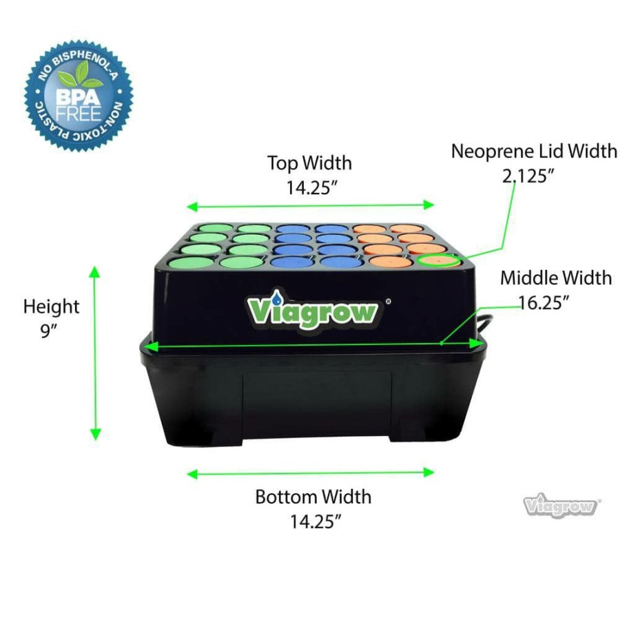 * Viagrow 24 Site Aeroponic Clone Machine