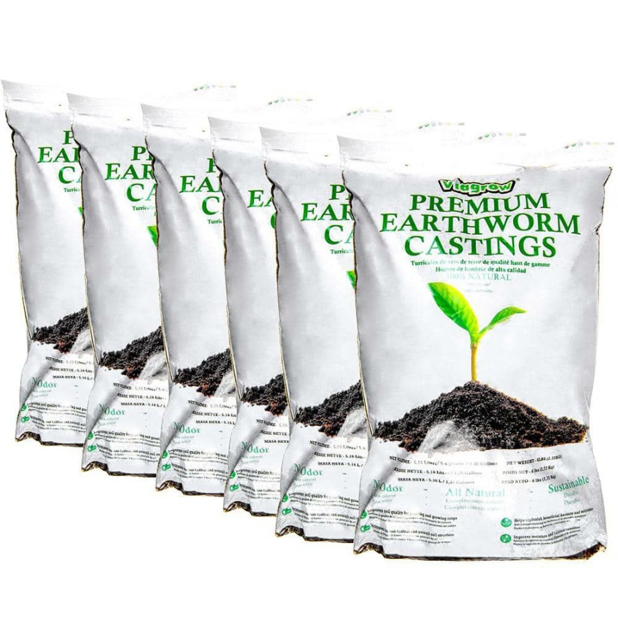 * Viagrow 6 Lbs. Earthworm Castings (6-Pack)