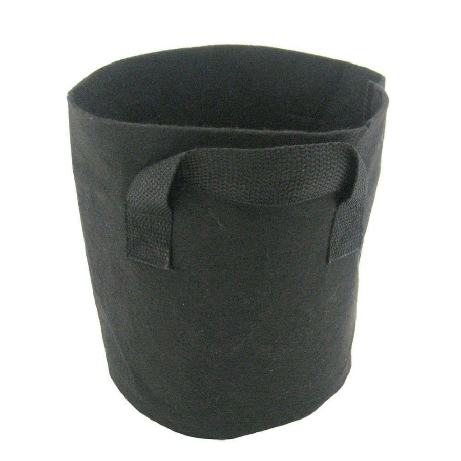* Viagrow 5 Gal. Breathable Fabric Root Aeration Polypropylene Pot With Handles (5-Pack)