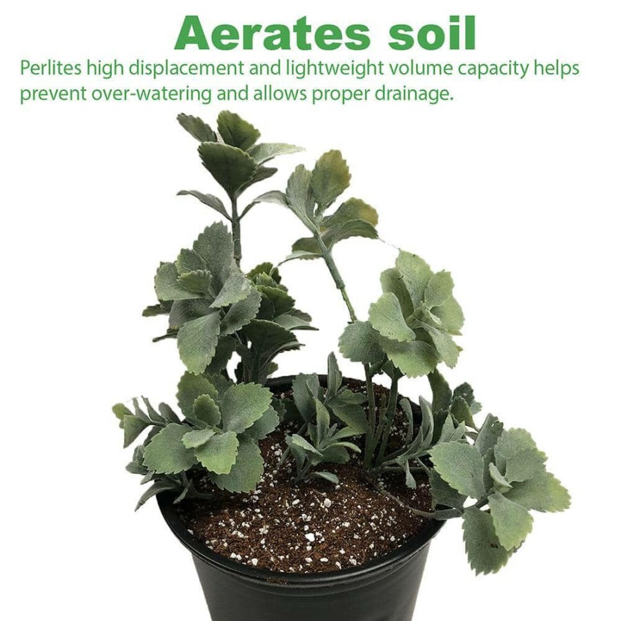 * Viagrow 29 Quarts, 1 Cu. Ft. Organic Perlite Planting Soil Additive And Growing Medium White