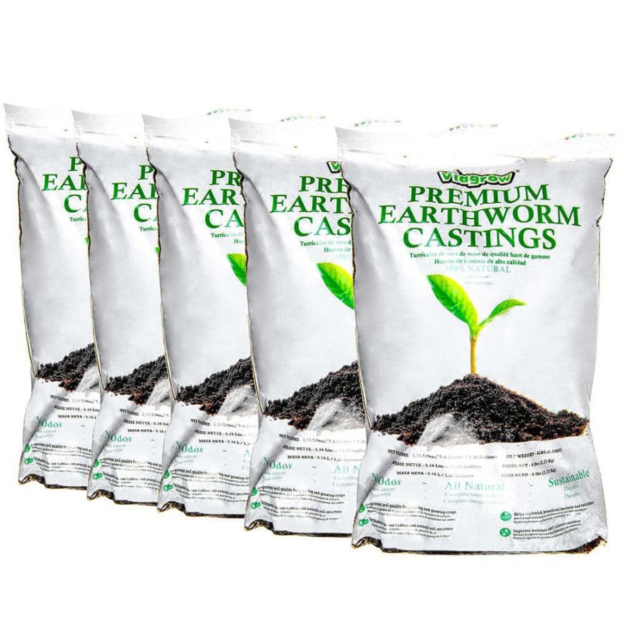 * Viagrow 6 Lbs. Earthworm Castings (5-Pack)