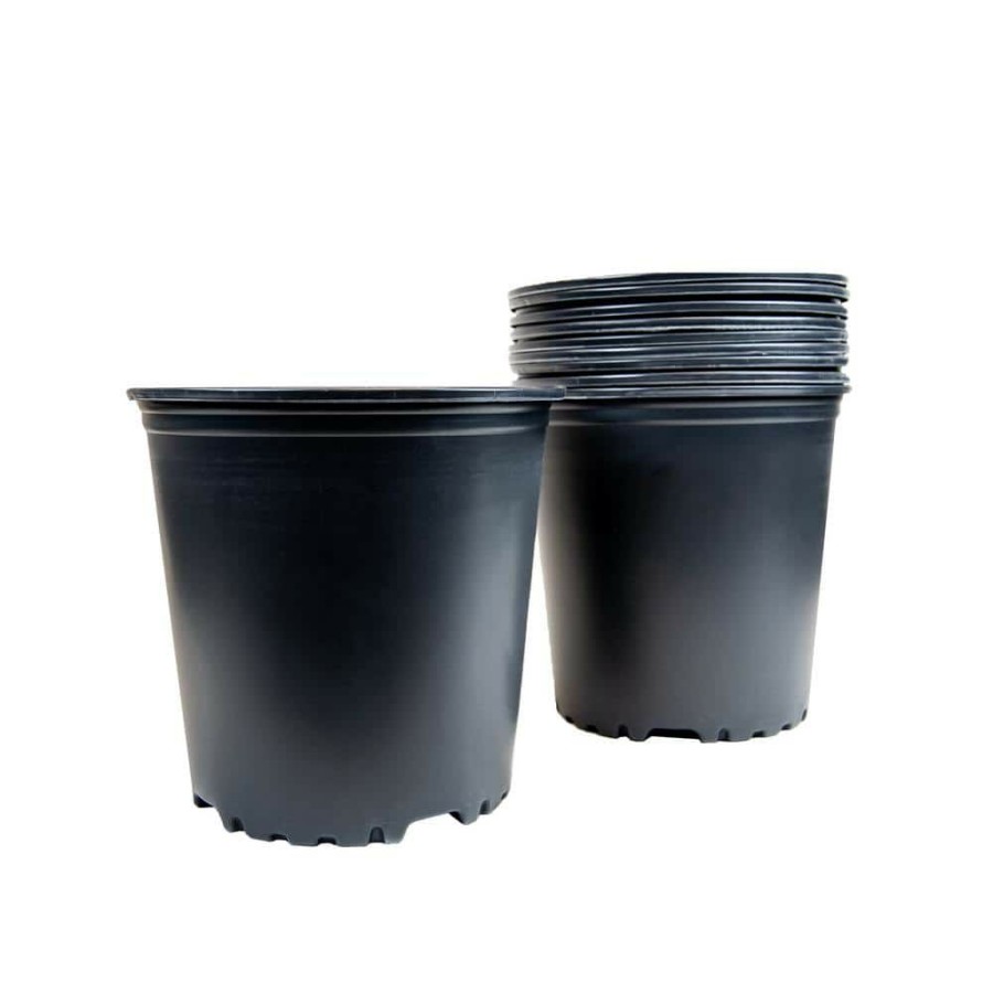 * Viagrow 1 Gal. Plus Plastic Nursery Pots 1.5 Gal/5.68 L/346 Cu. In. (10-Pack)
