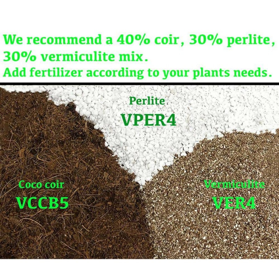 * Viagrow 5 Kg Coir Block With 1 Cubic Ft Horticultural Perlite (Makes 3.4 Cu. Ft./25.4 Gal./101 Qts)