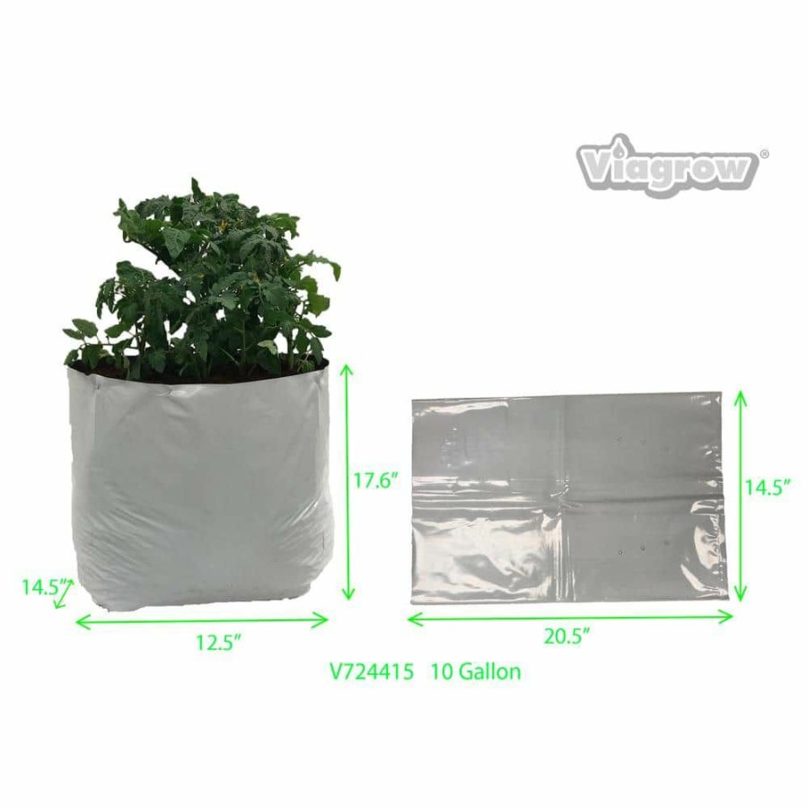 * Viagrow 10 Gal. Plastic Grow Bag (25-Pack)