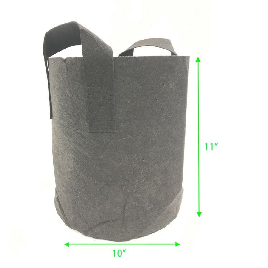* Viagrow 3 Gal. Fabric Aeration Grow Bags With Handles (5-Pack)
