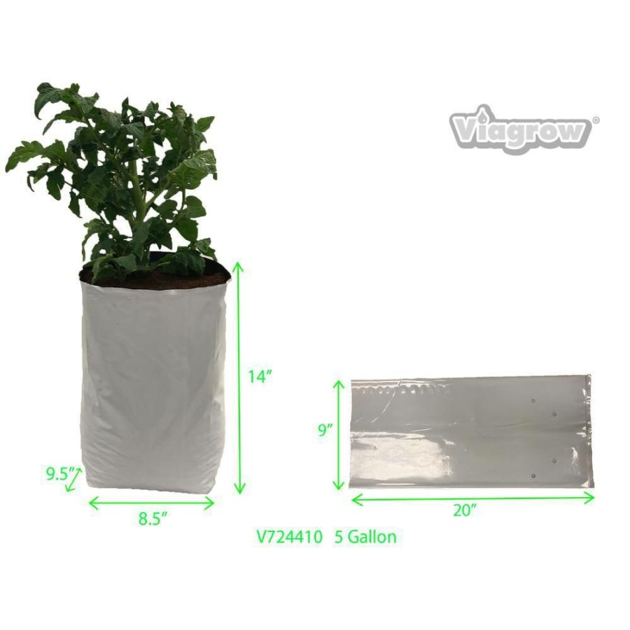 * Viagrow 5 Gal. Plastic Nursery Grow Bags (400-Pack)