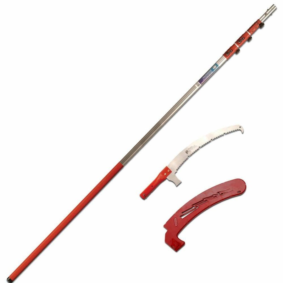 * Barnel Usa 17 In. Curved Serrated Blade With 7-1/4 Ft. To 23 Ft. Telescoping Pole Saw